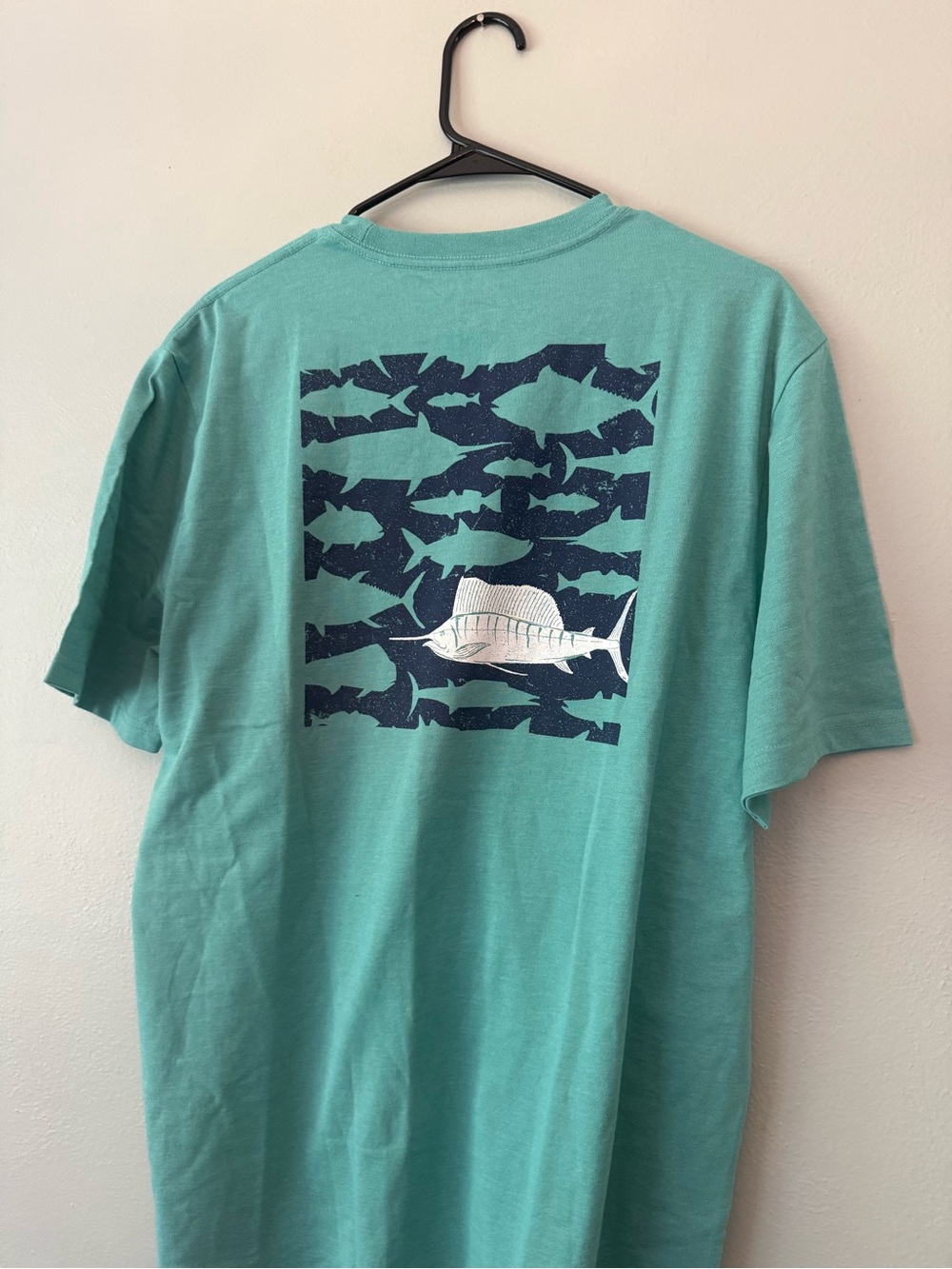 Izod Teal Short-Sleeve Crew Neck T-Shirt with Nautical Chest Graphic - Picture 3 of 3